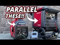 Paralleling TWO Different Generators Honda Eu3000is Honda Eu2200i