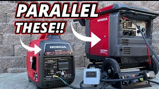 Paralleling TWO Different Generators Honda Eu3000is Honda Eu2200i