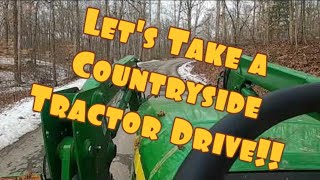 Tractor Drive Through Pershing Township