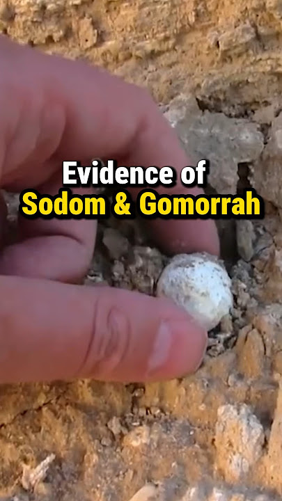 SULFUR BALLS FROM SODOM AND GOMORRAH 🤯 #faith #history #bible #biblical #catholic #archeology