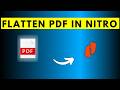 How to Flatten a PDF in Nitro PDF Pro