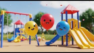 세 개의 작은 장난감 풍선이 펑펑펑 터져요! | 아이들을 위한 색깔 놀이와 숫자 세기 노래 screenshot 3