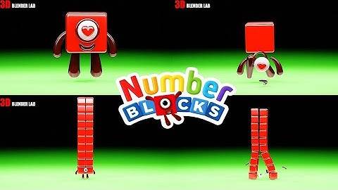 NUMBERBLOCKS Quadparison Part 51 | 3D Blender Lab