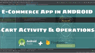 Cart Activity and Working - E-Commerce App | ANDROID STUDIO