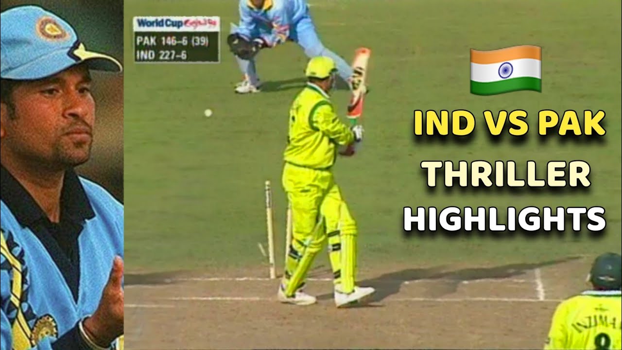 India Vs Pakistan World Cup Highlights | Epic Match Finish | MOST ...