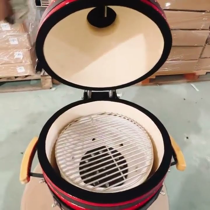 Kamado Grill with Double - Walled Design: Superior Insulation #kamado #ceramic #outdoorgrill