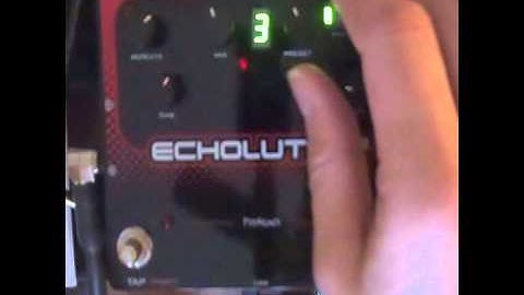 Pigtronix Echolution 2 delay presets demo