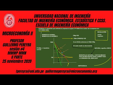 Microeconomía II Monopolio multiplanta y monopolio natural II parte Microeconomía II Monopolio multiplanta y monopolio natural II parte