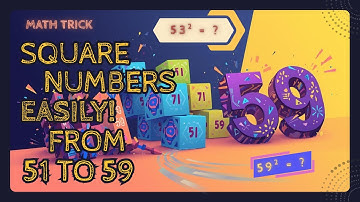Square of Numbers 51 to 59 in Seconds 🔥 | Amazing Math Trick You Must Learn! | Speed Maths Shortcut