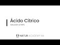 Acido Cítrico/ Usos/ Solución al 50%/ Preparación/ Ajuste de pH