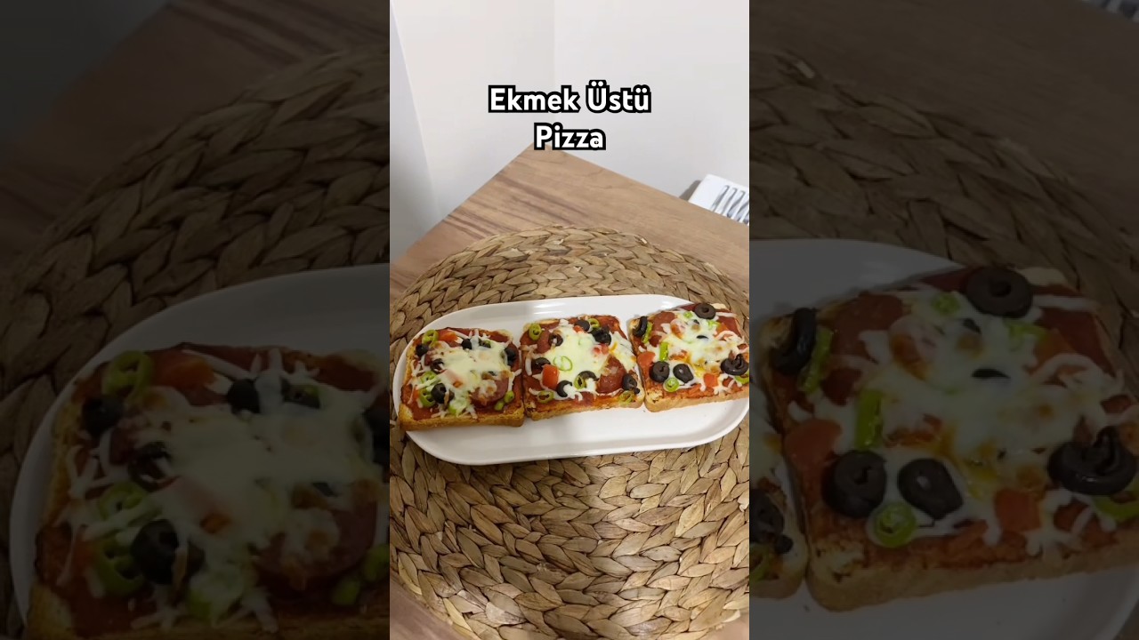 Ekmek Üstü Pratik Pizza #shorts Ekmek Üstü Pratik Pizza #shorts