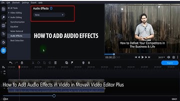 How to Add Audio Effects in Video in Movavi Video Editor Plus