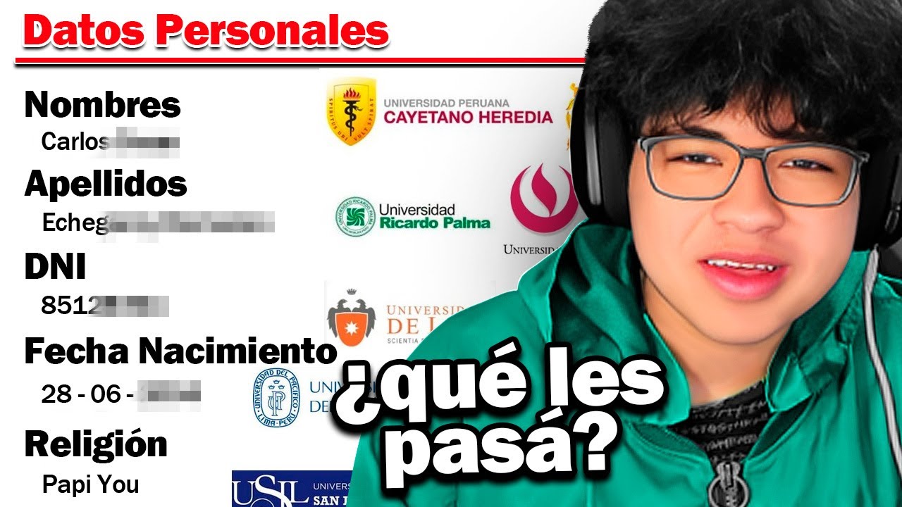 FILTRAN LA INFORMACIÓN de SACHA y LO INSCRIBEN EN UNIVERSIDADES 😂
