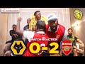 Wolves 02 arsenal  full fan reactions  trossard odegaard