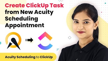 Instantly Create ClickUp Task from New Acuity Scheduling Appointment | Acuity Scheduling to ClickUp