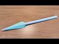 Comment faire une lance en papier origami