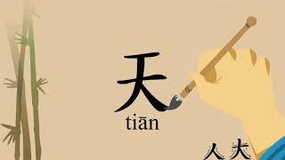 Learn Chinese characters - 人，大，天 - Stories of Chinese Characters