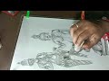 How to make pencil sketch drawing  how to draw ajanta elorafigure drawing