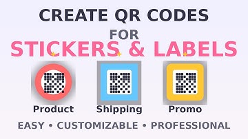Create QR Codes for Stickers and Labels