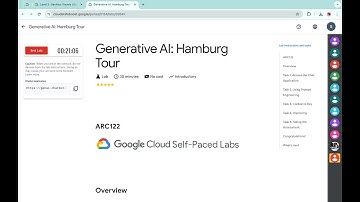 Generative AI: Hamburg Tour || #qwiklabs || #ARC122 ||  [With Explanation🗣️]