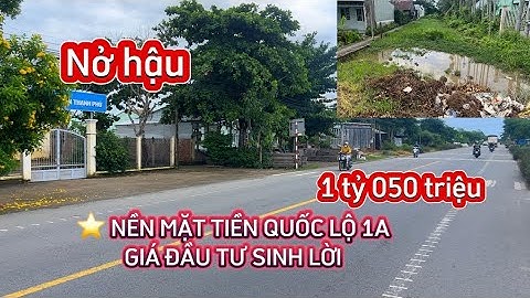 ⭐️ NỀN MẶT TIỀN QUỐC LỘ 1A ĐỐI DIỆN TRƯỜNG MẦM NON GẦN TRẠM DỪNG CHÂN MINH KHẢI SÓC TRĂNG #bđs