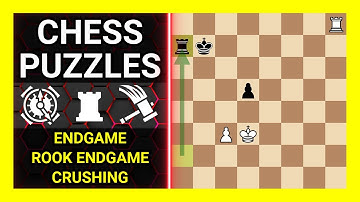 Chess Puzzles to Practice. Themes: Endgame, Rook endgame, Crushing. Learn Chess