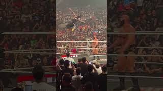 JEVON  EVANS DELIVERS OG CUTTER TO RUSEV WWE RAW