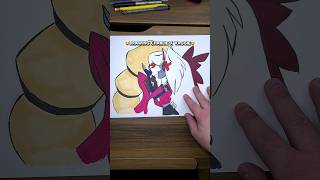Drawing Charlie x Vaggie Pt. 2😍 #hazbinhotel #drawing #shorts