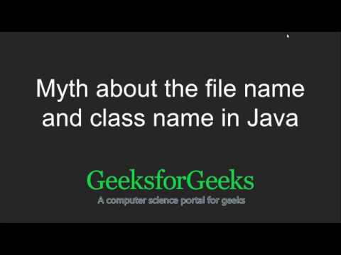 Wideo: Jaka jest nazwa klasy w Javie?