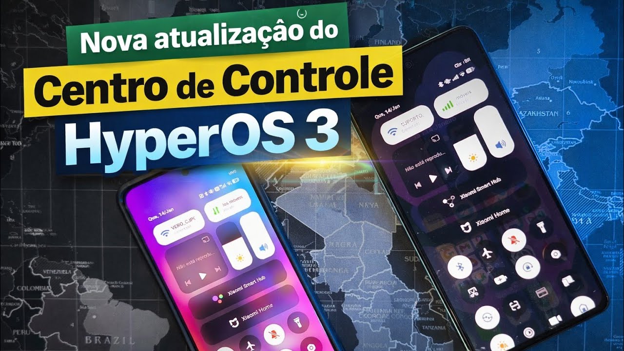 Novo Centro de Controle HyperOS 3! Atualização Surpreendente 🚀 