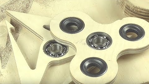 Making A Wood Hand Fidget Spinner on CNC Router