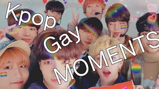Kpop idols being gay - moments