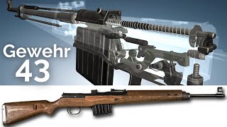 3D Animation: The Gewehr 43 Semi-Automatic Rifle (WWII)