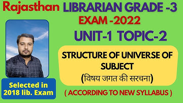 Librarian grade 3 exam || New syllabus unit -1 ||topic-2 Structure of universe subject |by sumer sir
