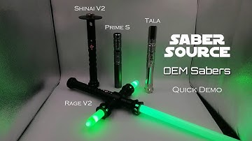 Saber Source OEM Sabers Quick Demo - Super Affordable Budget Lightsabers!