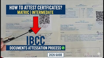 How to Attest Matric Intermediate Certificate from IBCC? IBCC Documents Attestation Process 2026