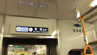 【ﾄﾞｱﾁｬｲﾑ搭載編成にも普及】東山線5050形5161H 東山公園→今池　走行音/車内LCD