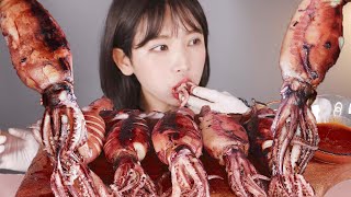 녹진한 내장이 가득한 오징어통찜 먹방! Steamed squid [eating show]mukbang korean food