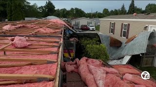 'It sounded like a train': Severe storms hit metro Detroit, cause damage