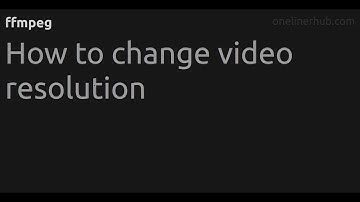 How to change video resolution #ffmpeg