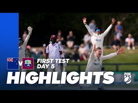 Second Highest Second Innings Total 🚨 | West Indies v New Zealand Day 5 Highlights | Fox Cricket