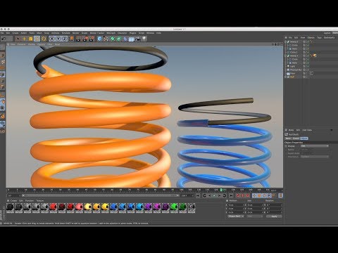 How to make Ring using Sweap Nurbs, Helix, Circle in Cinema 4d Tutorial