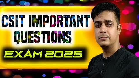 Amity online CSIT IMPORTANT QUESTION FOR EXAM 2025 BCA 1st Semester #samtechnicalguru #amity