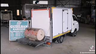 Hundai̇ H 100 Kapali Fri̇go Kasa Araca 800 Kg Kapasi̇teli̇ Arka Kapak Li̇fti̇ İmalati