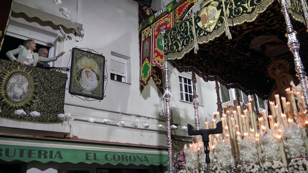 María Stma. de la Esperanza por calle Barrameda ( Magna Mariana - 2022 - ) Sanlúcar de Barrameda