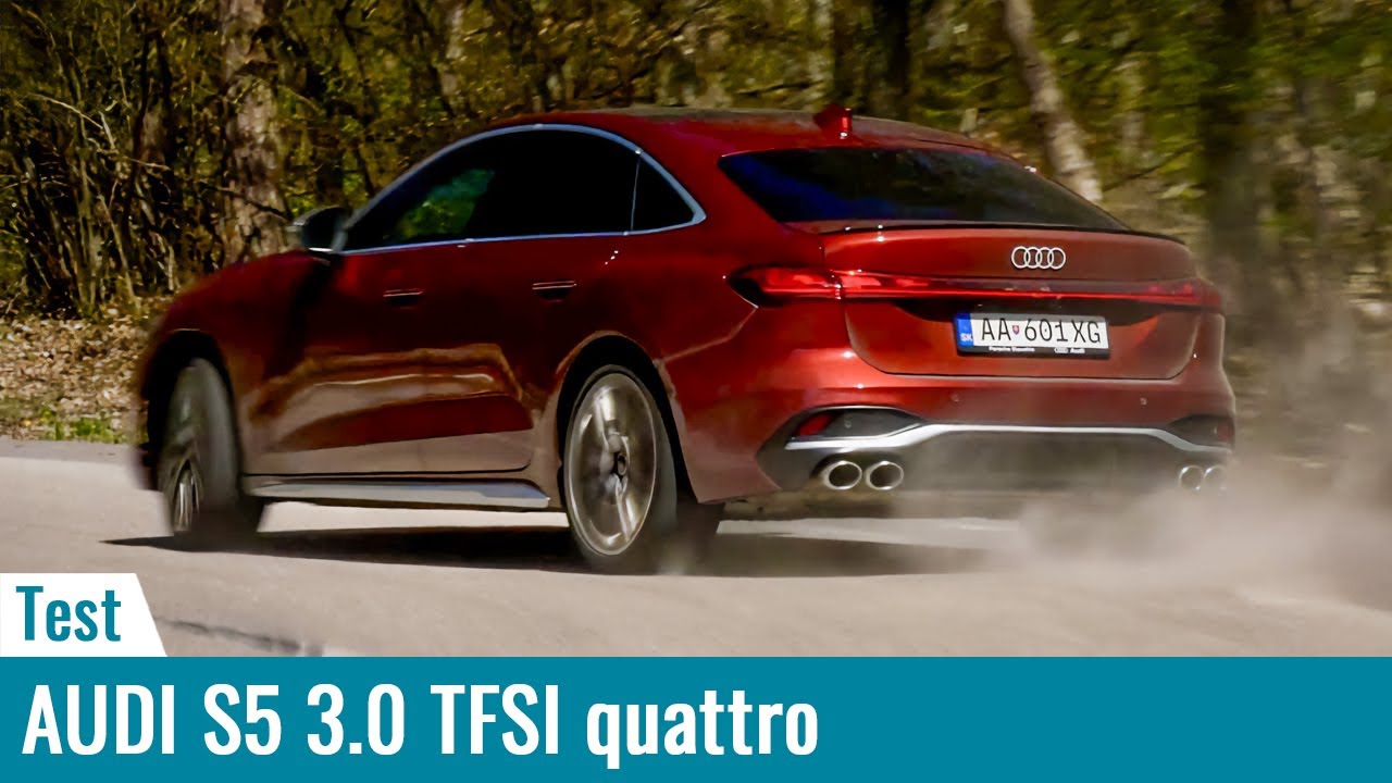 2025 AUDI S5 3.0 TFSI quattro 367 PS: Veľkosť a hmotnosť mu na radosti z jazdy neuberajú