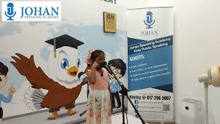 Level 3 Informative Speech Sneak Peek | Kids Public Speaking Eco Botanic, Johan Speaking Academy