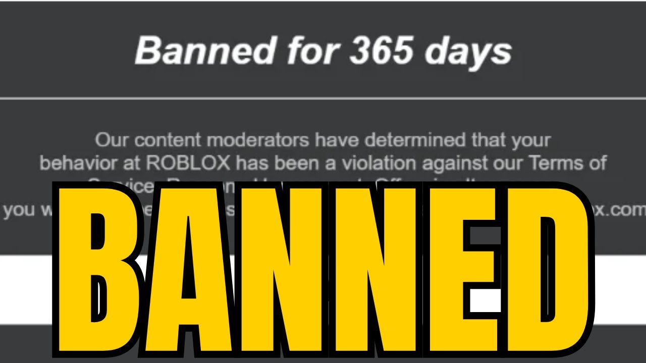 I GOT BANNED FROM ROBLOX (THE END) - YouTube