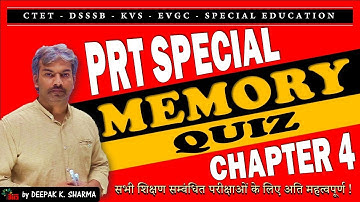 MEMORY III_QUESTION AND ANSWER | Chapter 4_ Manovigyan by Deepak K. Sharma