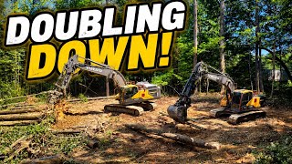 All The Big Trees Are Down! Pond Build Day 3